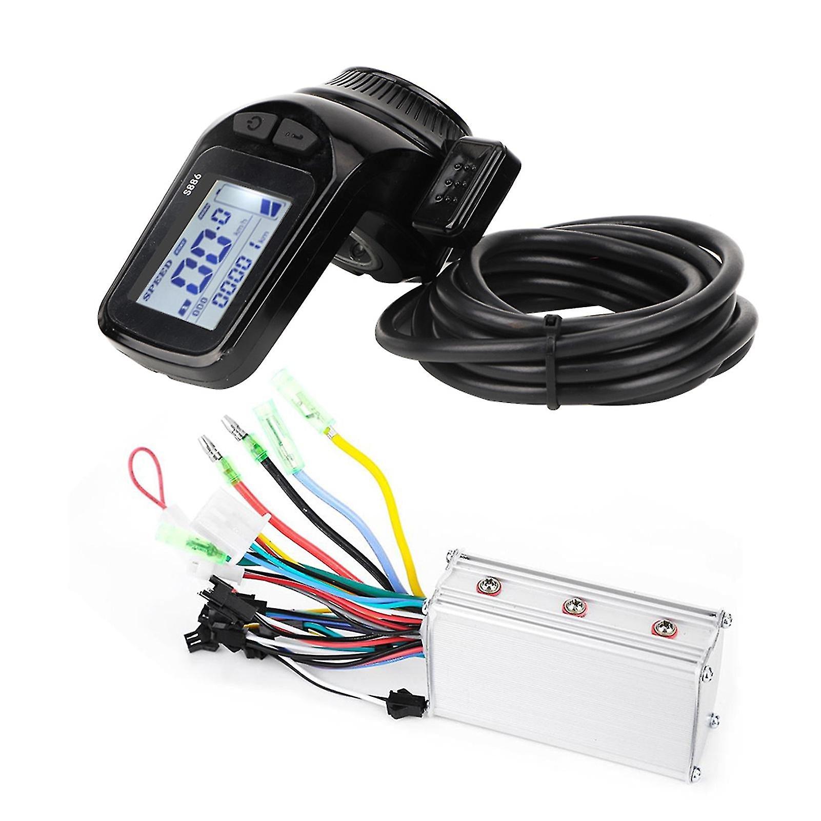 36V 350w Wasserdichtes LCD-Anzeigefeld Elektrofahrrad-Scooter Brushless Controller Kit
