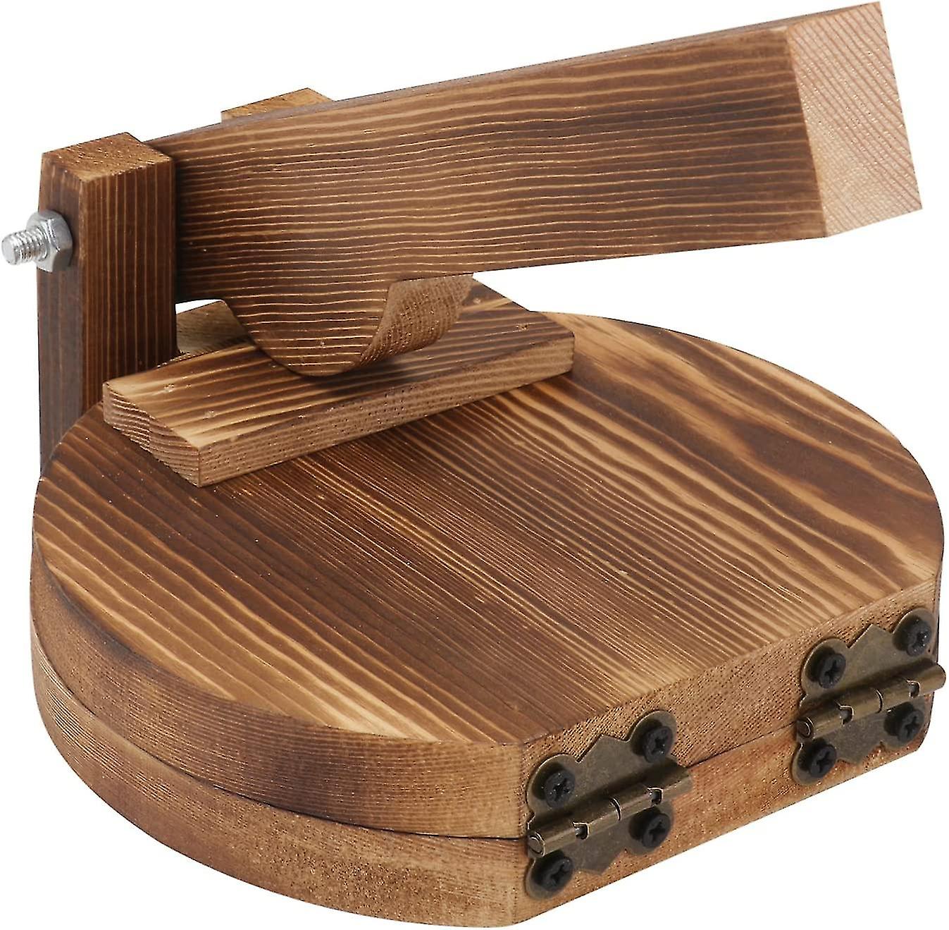 الخشب التورتيلا الصحافة، الدمبلينغ الجلد صانع كوى الخشب التقليدية العجين التورتيلا سوب صانعستايل 1