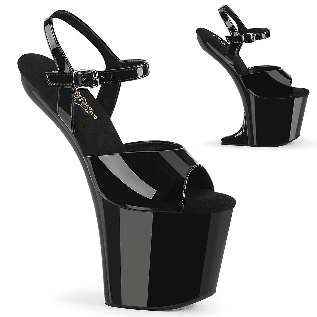Pleaser Sandals Craze-809 Blk Pat/blk