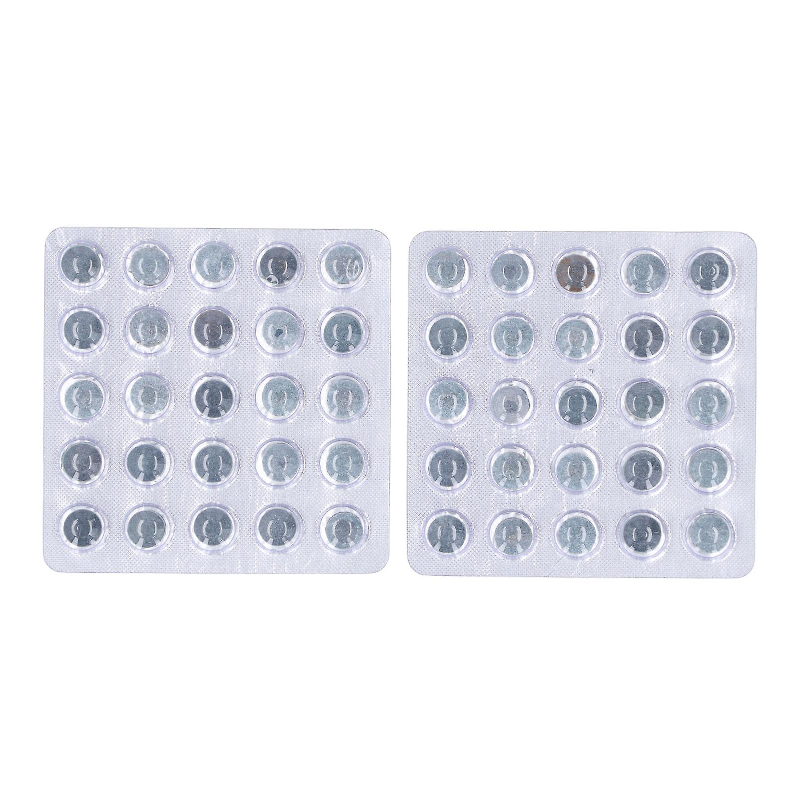 50PCS Medium-Hard 11mm PU Pool Cue Tips for Quick Billiards & Snooker Replacement