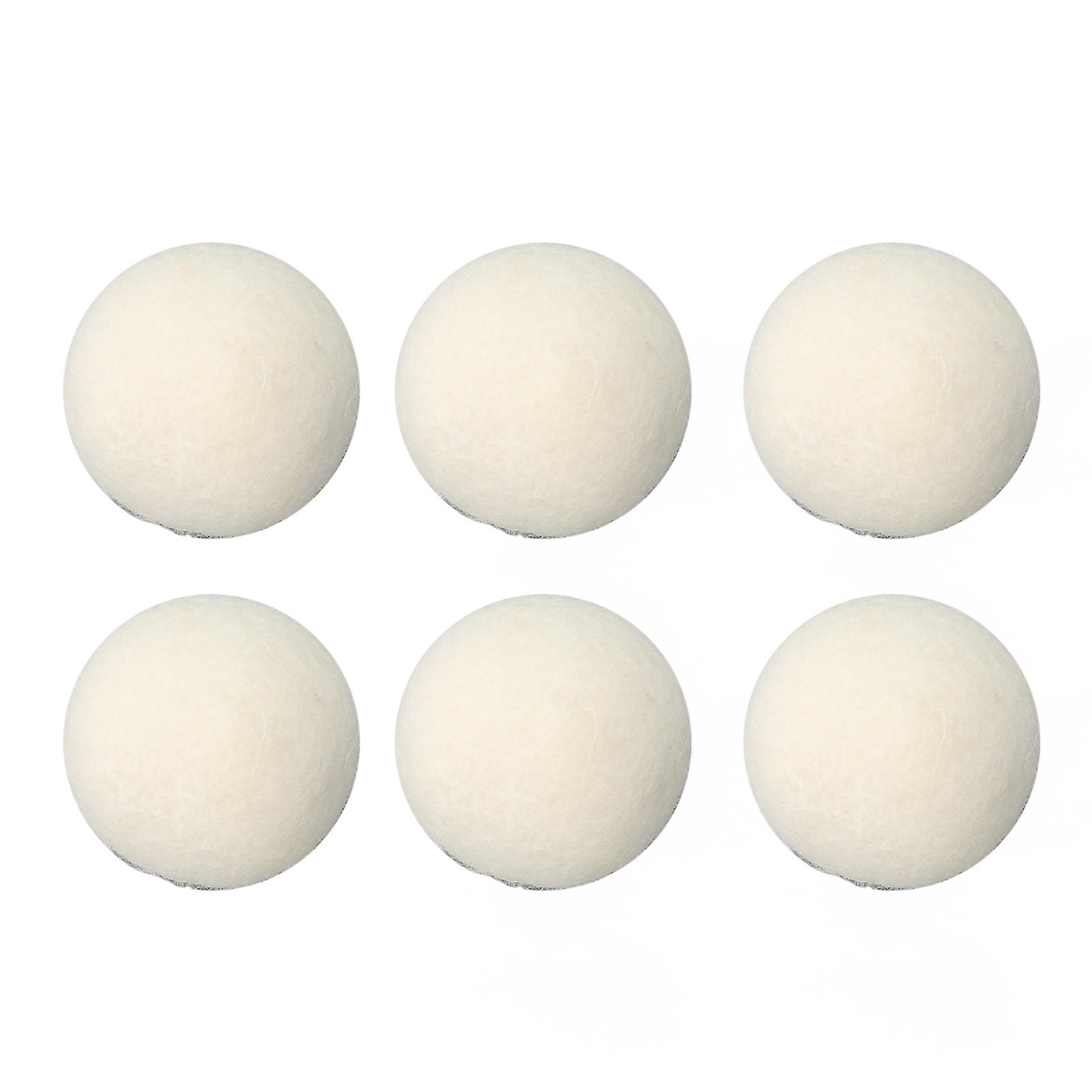 6 Pack Wool Dryer Balls, Reusable, Anti-Static, Time Saving, and Softening for Clothes, 3.5cm