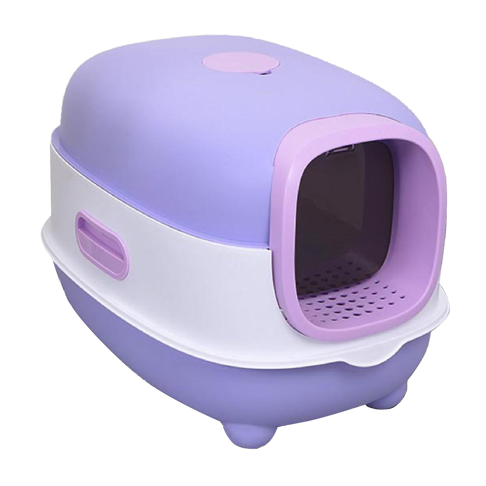 Enclosed Cat Litter Box Extra Large Splash Proof Odor Control Enclosed Cat Pan Cat Toilet Box for Pet Supplies