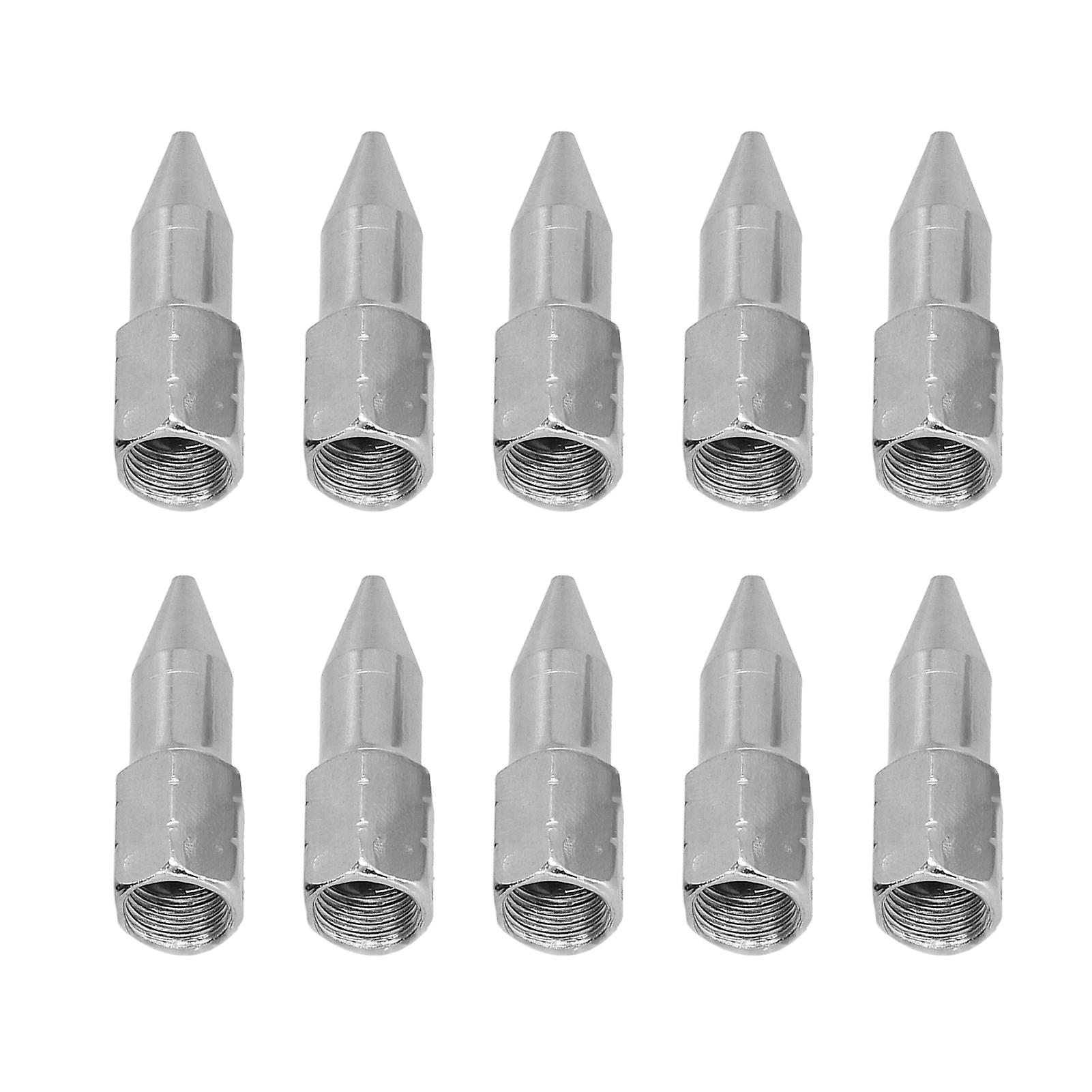10Pcs Grease Gun Nozzle Pointed Tips Manual Durable Wear Resistant Rust Resistant Accessories for Machining Maintenance