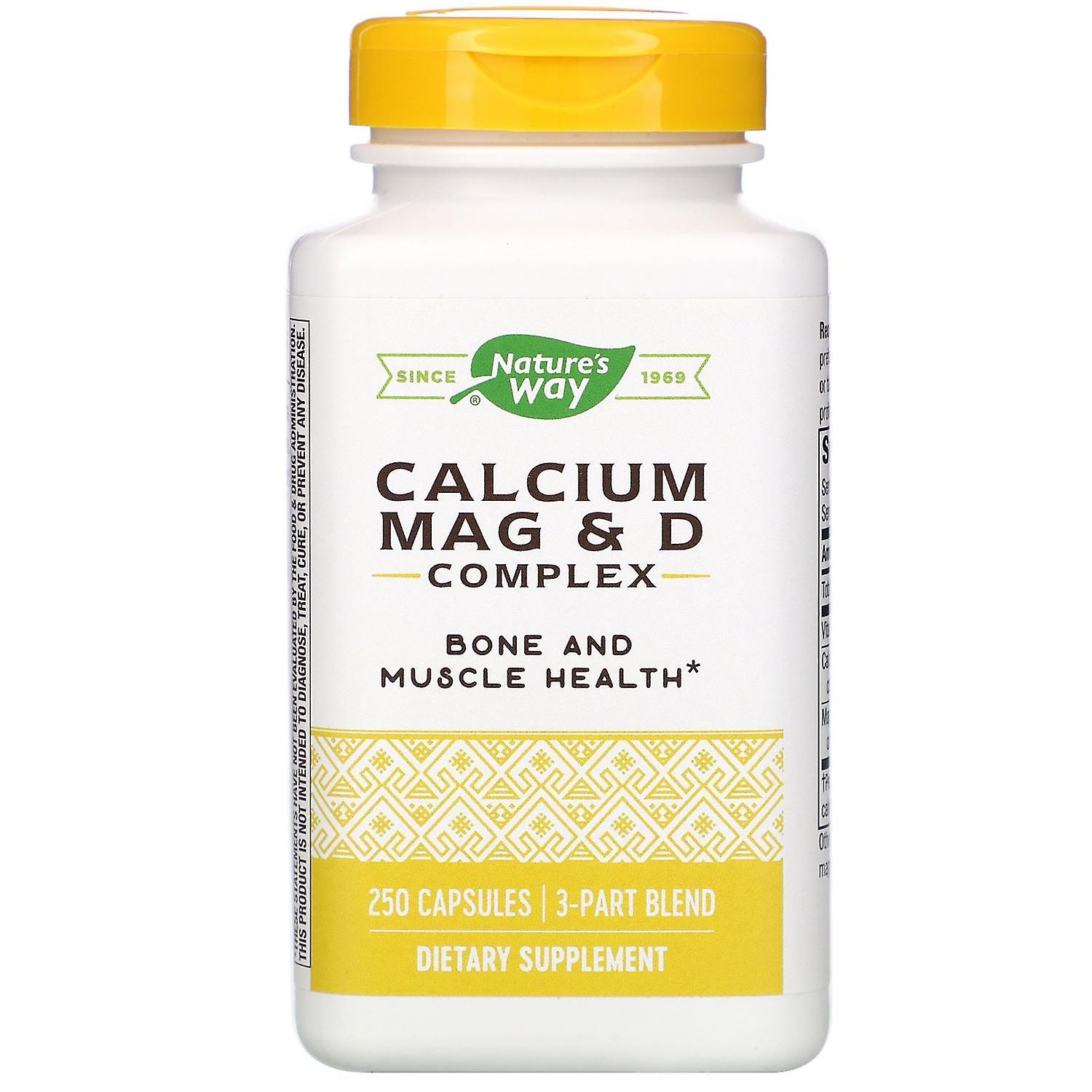 Nature's Way, Calcium Mag & D Complex, 250 Capsules