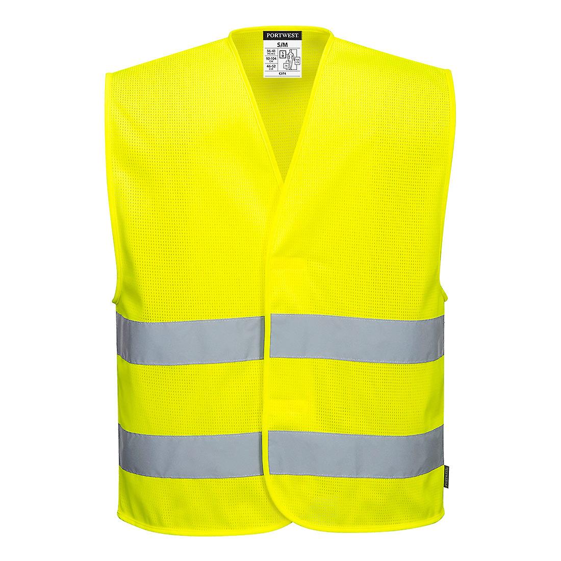 Portwest C374 Meshair Hi Vis Two Band Vest