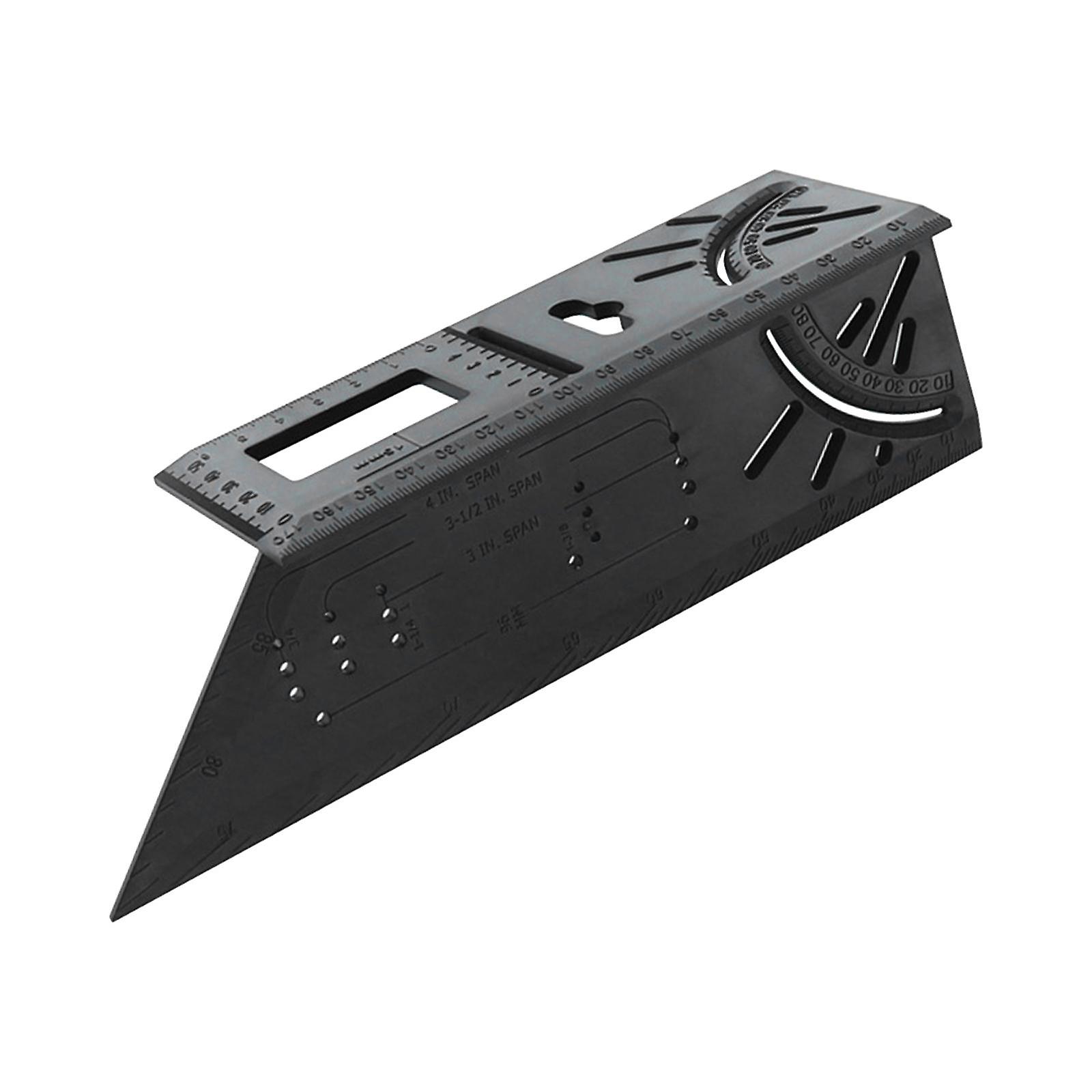 Multi Angle Measuring Ruler Woodworking Measuring Ruler 3D Carpentry Tool 30/45/60/90 Degree for Construction Worker Engineer