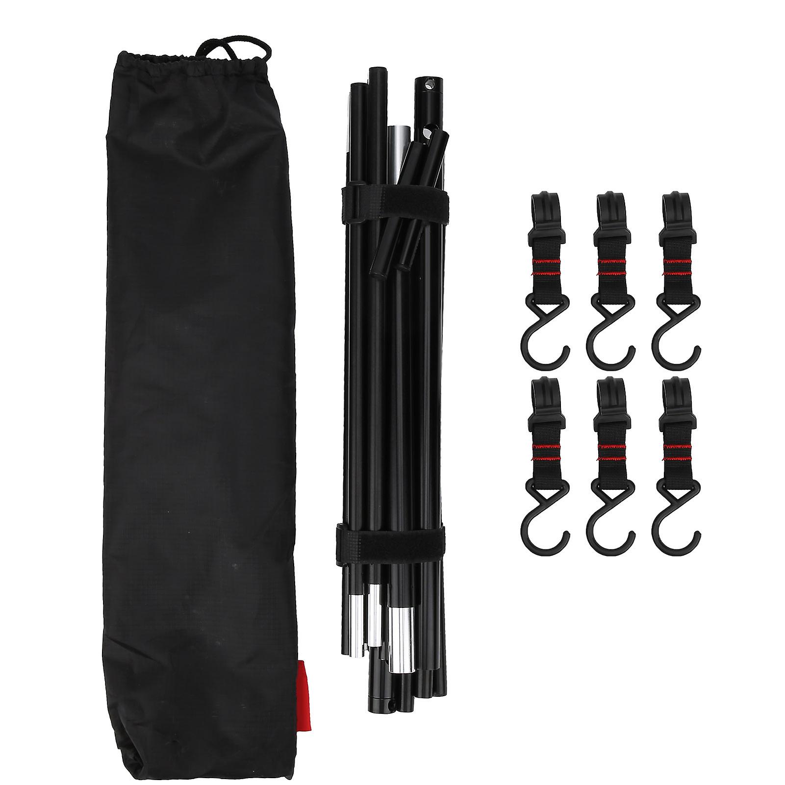 Compact Foldable Tripod Hook Rack for Camping and BBQ Gear