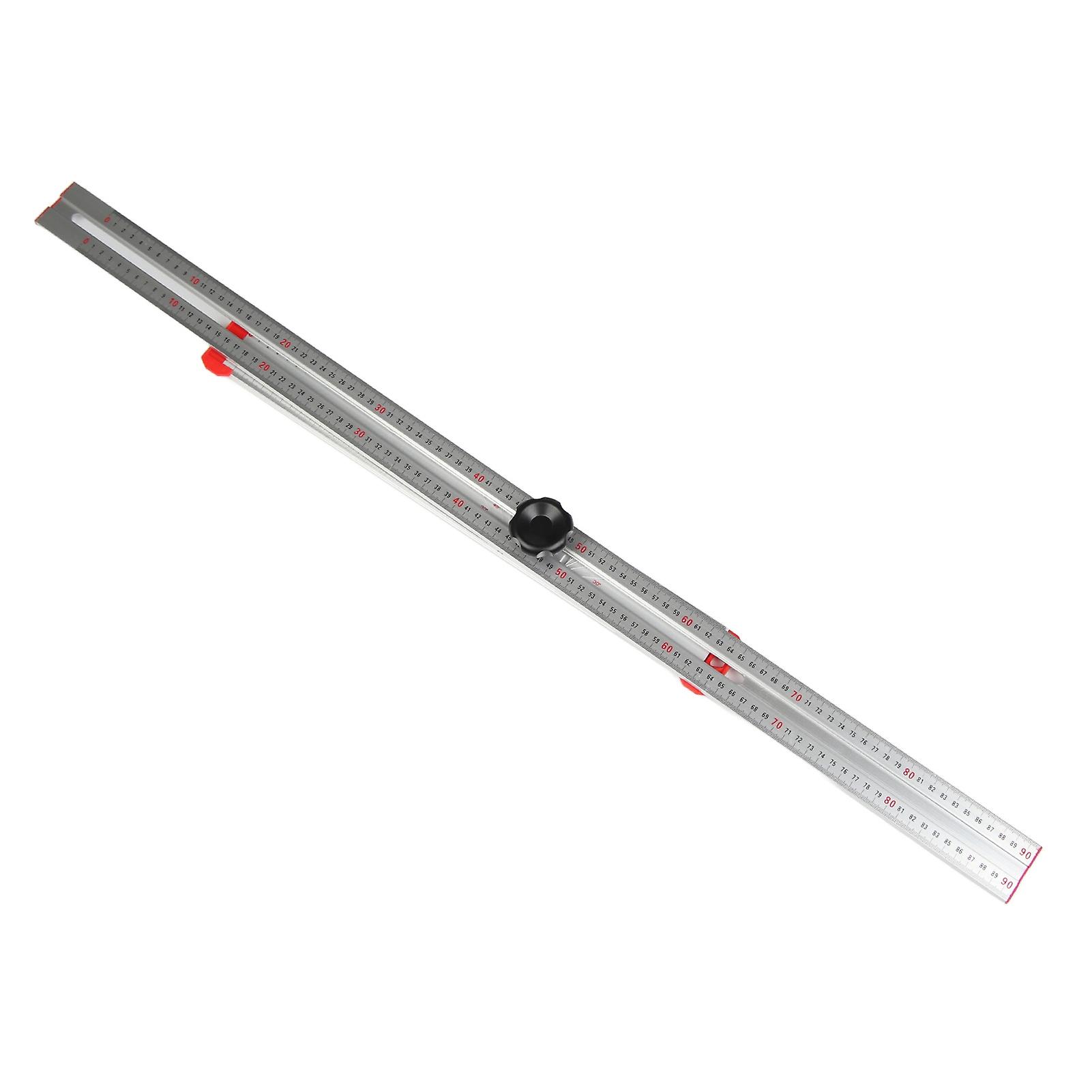 Woodworking T Square 2 in 1 Angle Scribing Ruler 0 To 180 Degree Measuring 90cm Range Marking Line Ruler