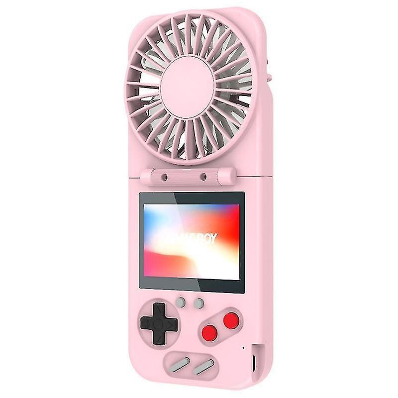 Mini Handheld Game Console 500 in 1 Game Console with USB Fan and Display