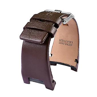 32MM Notched Leather Strap For Diesel DZ1216 DZ1273 DZ4246 Watch