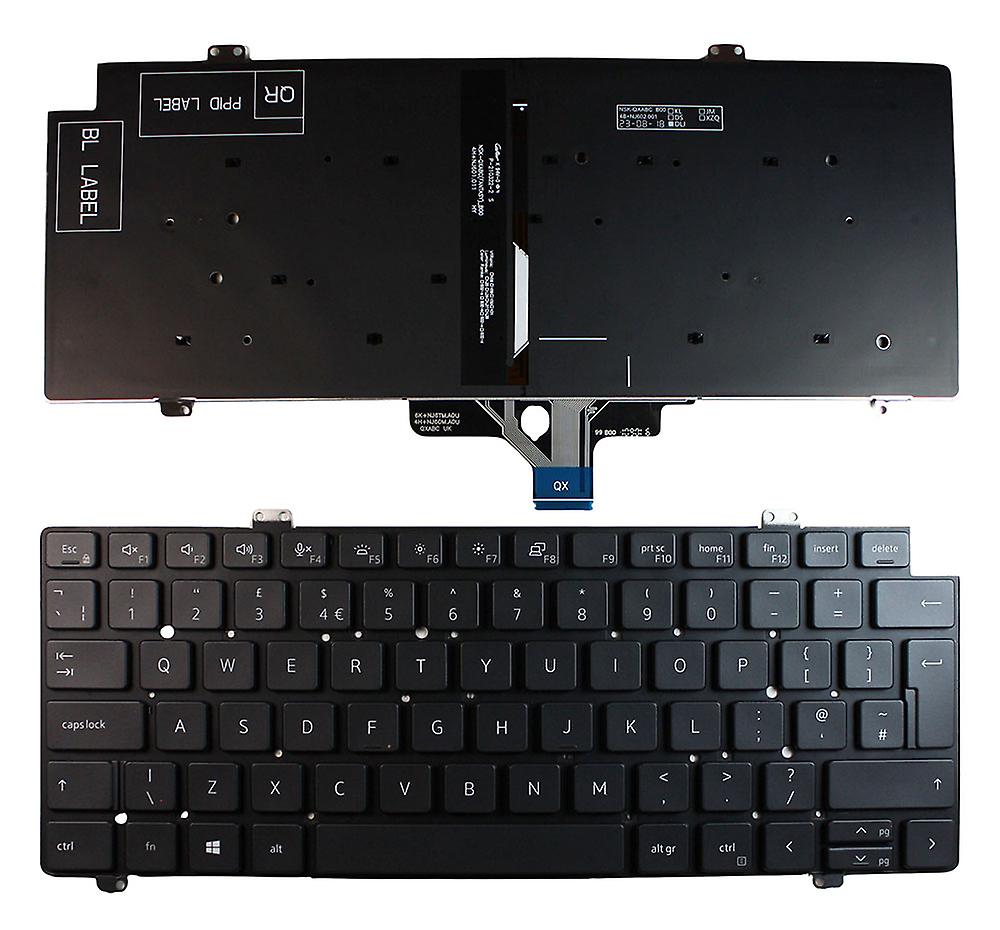 Dell Latitude 7410 Backlit Black UK Layout Replacement Laptop Keyboard