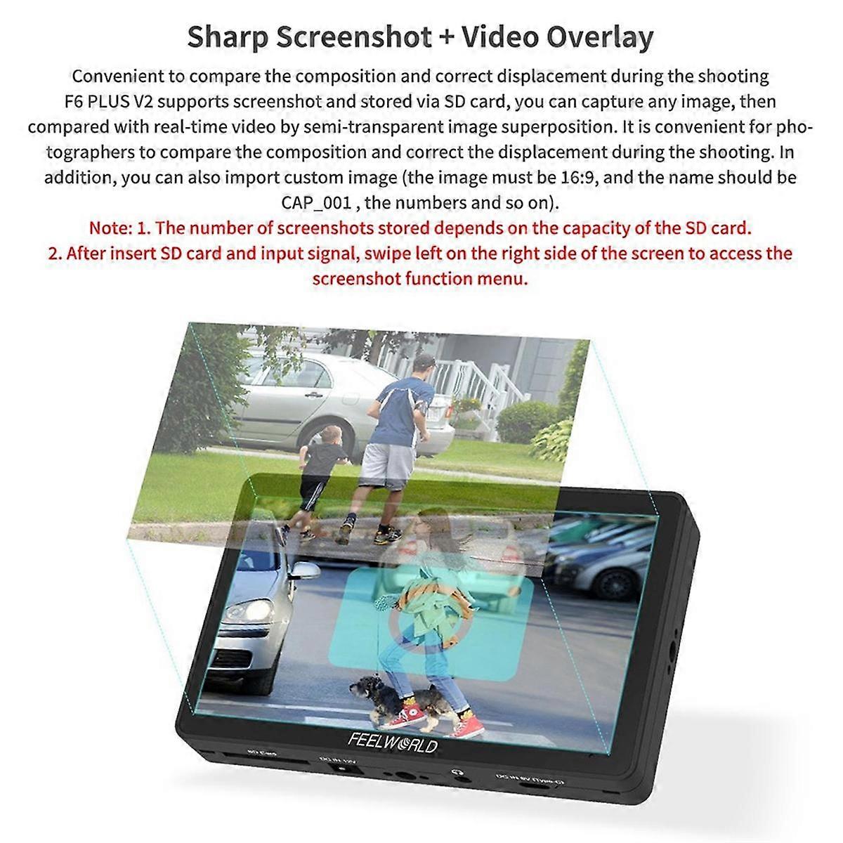 Camera Touch Monitor F6 PLUS 6Inches Touch Monitor for Microscan Cameras External Touch Monitor