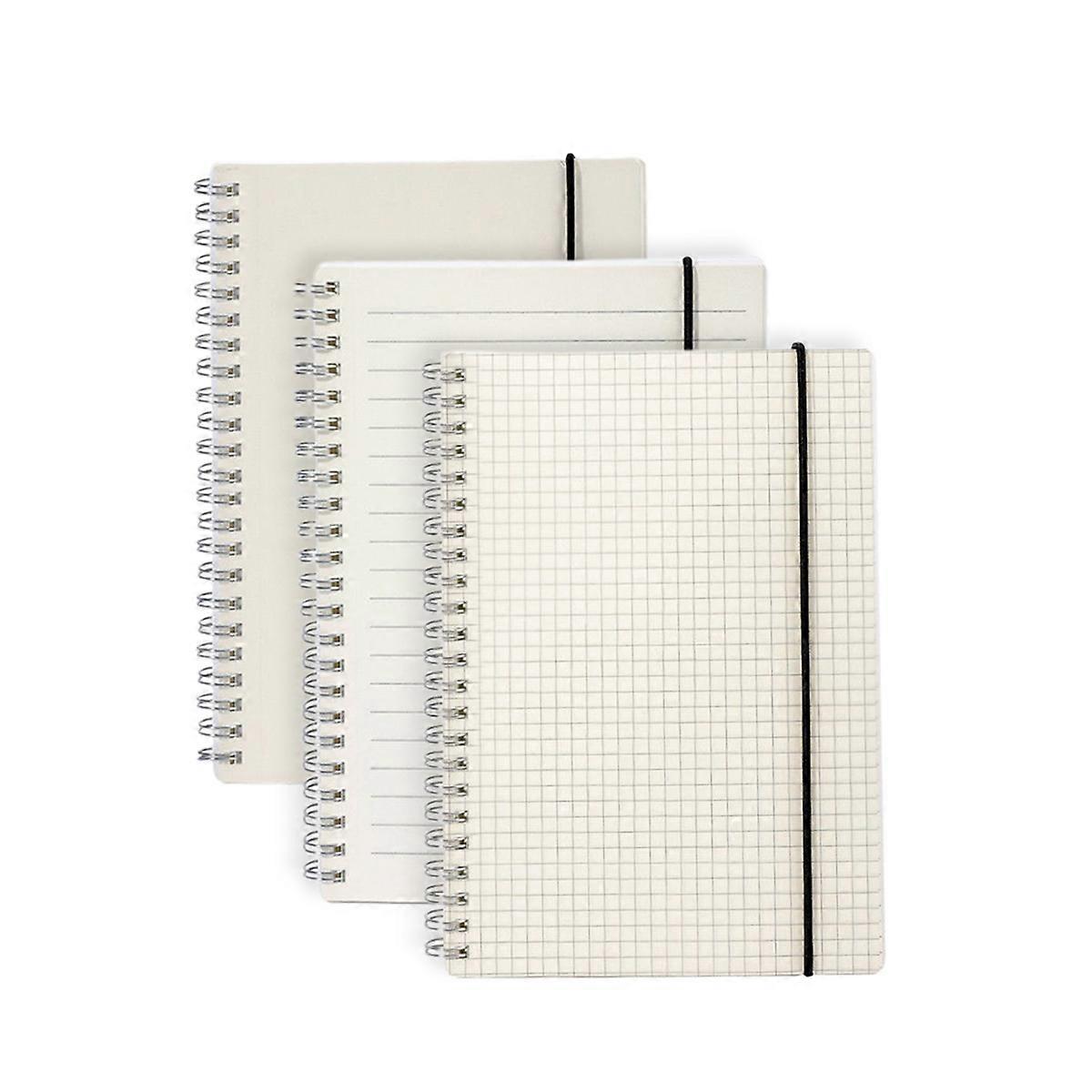 Transparent Coil Book Grid Horizontal Line Blank Notebook, Thick Paper, Dotted Spiral Notebook