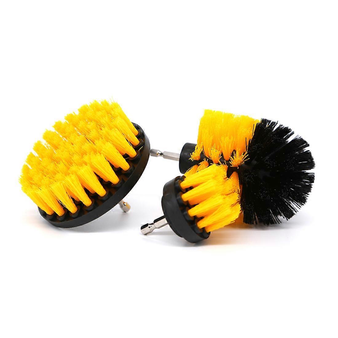 Scrub brushes for drill / screwdriver 3-pack