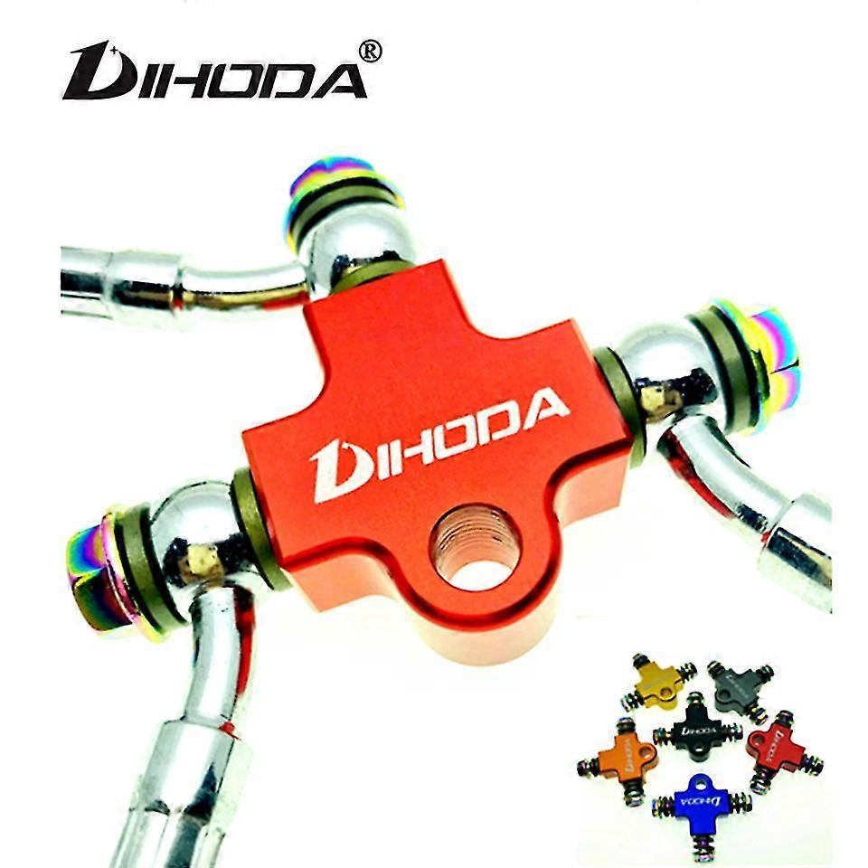 Unique Universal Motorcycle Modified Hydraulic Brake Hose Line Cnc Pipe Tee Connector Tee Coupling Tee Fitting 3 Way Adapter