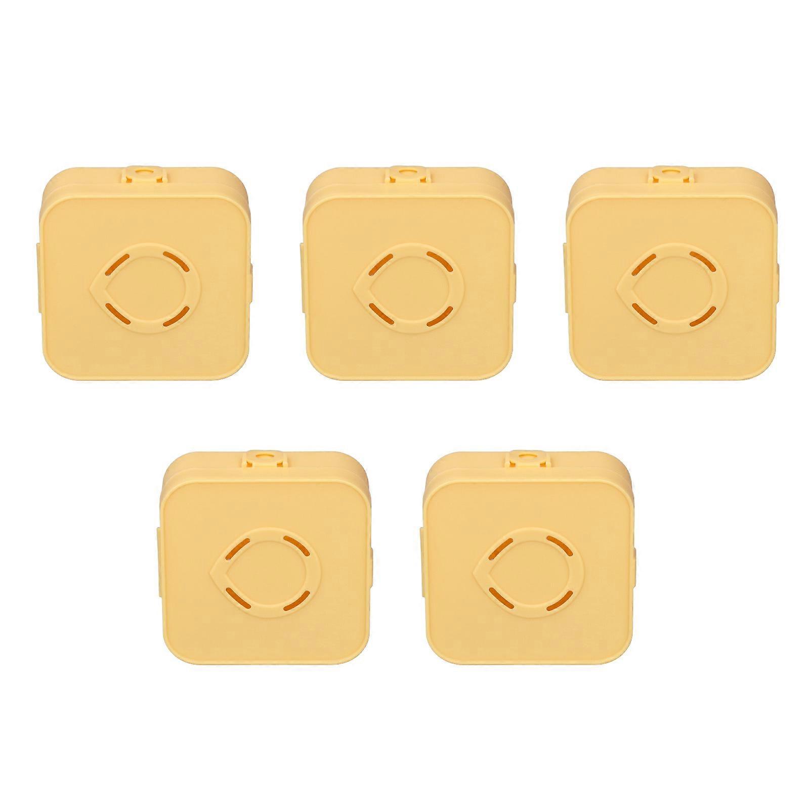 5pcs Powder Puff Holder Case Small Plastic Container Makeup Sponge Storage Box Bead Organizer