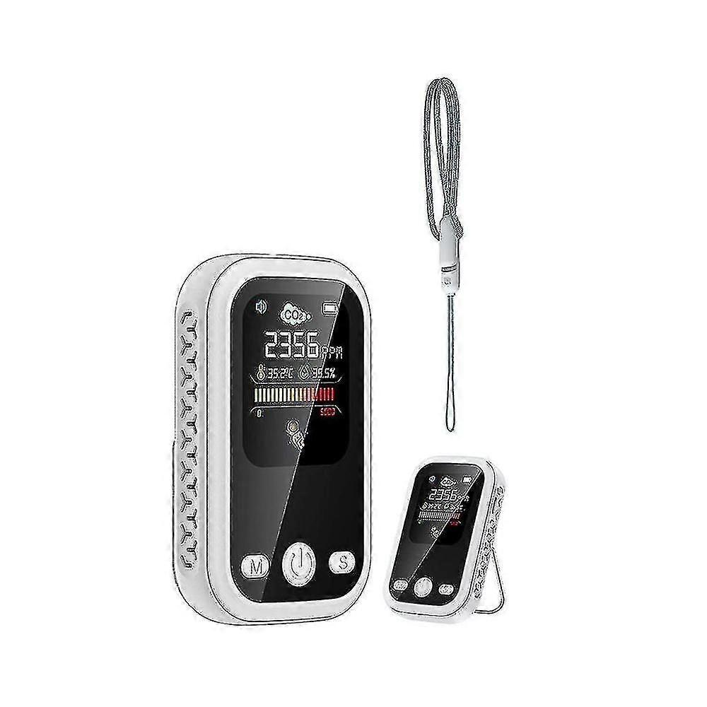 Draagbare Co2 Monitor Meter Sensor Met Ndir, 3 In 1 Luchtkwaliteit Kooldioxide Detector Voor Reizen