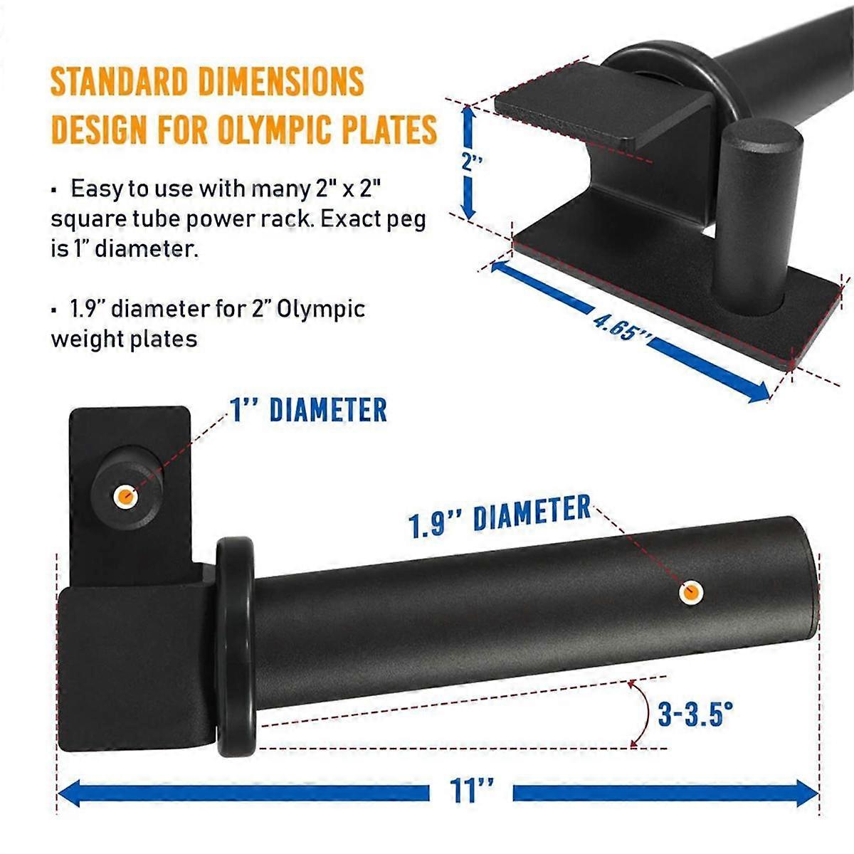 Weight Plate Holder for 2x2 Inch Power Rack ,Power Rack Attachment for ...