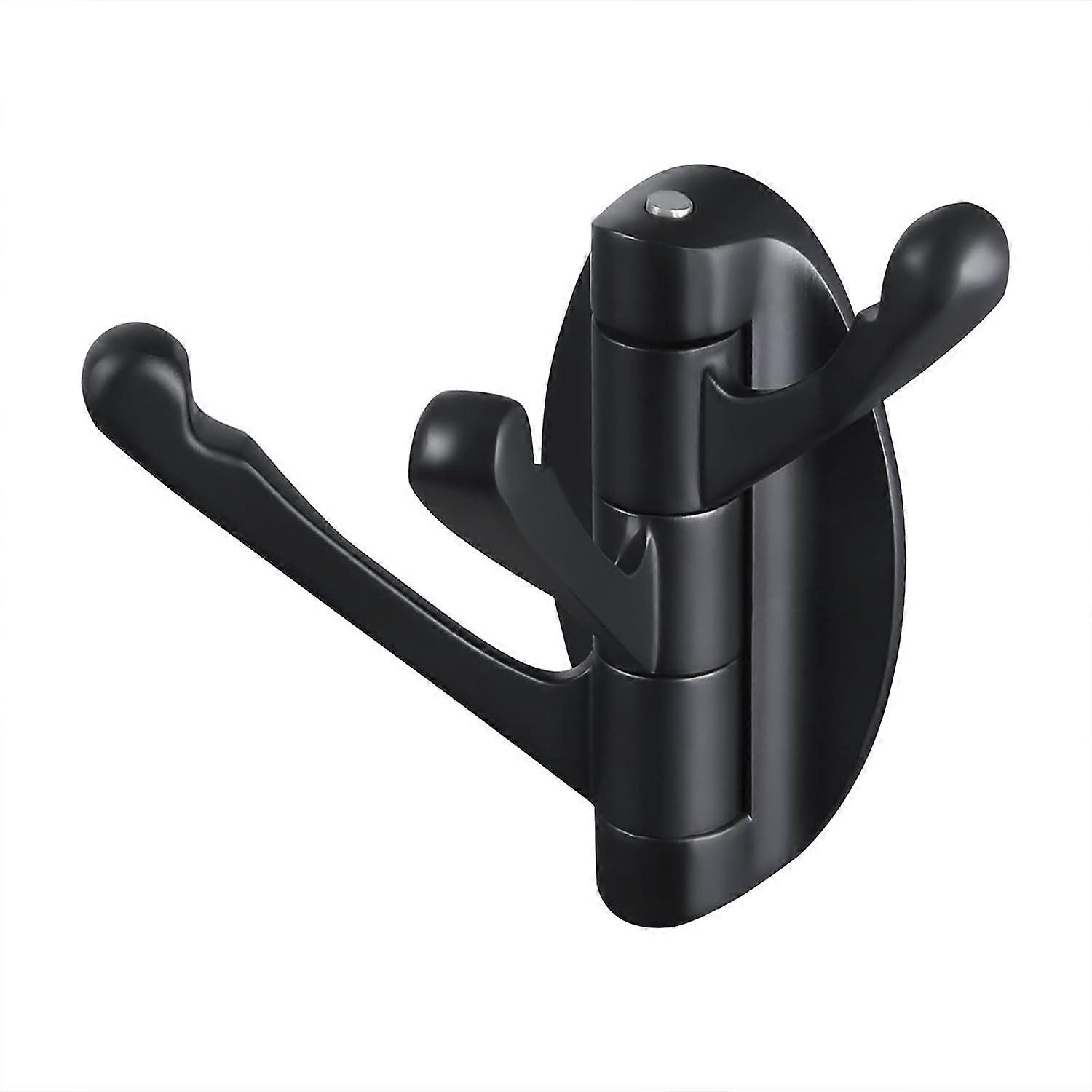 Solid metal coat hook foldable swing arm swivel hook with multiple three foldable arms, used for bathroom, kitchen, garage