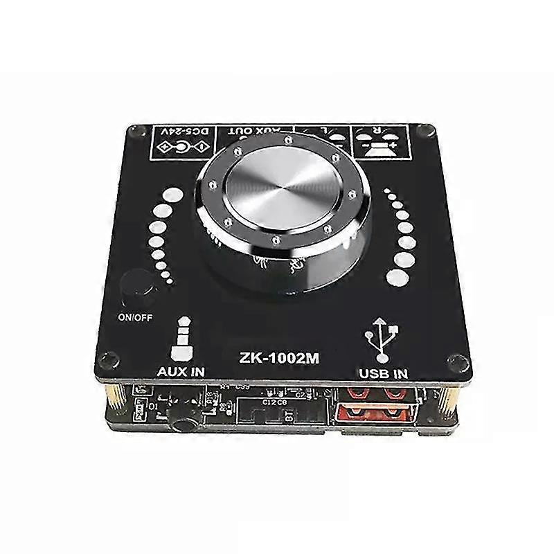 Zk1002m Bluetooth 5.0 Aux Usb Audio Input Output Amplifier Audio Amplifier Module 100wx2
