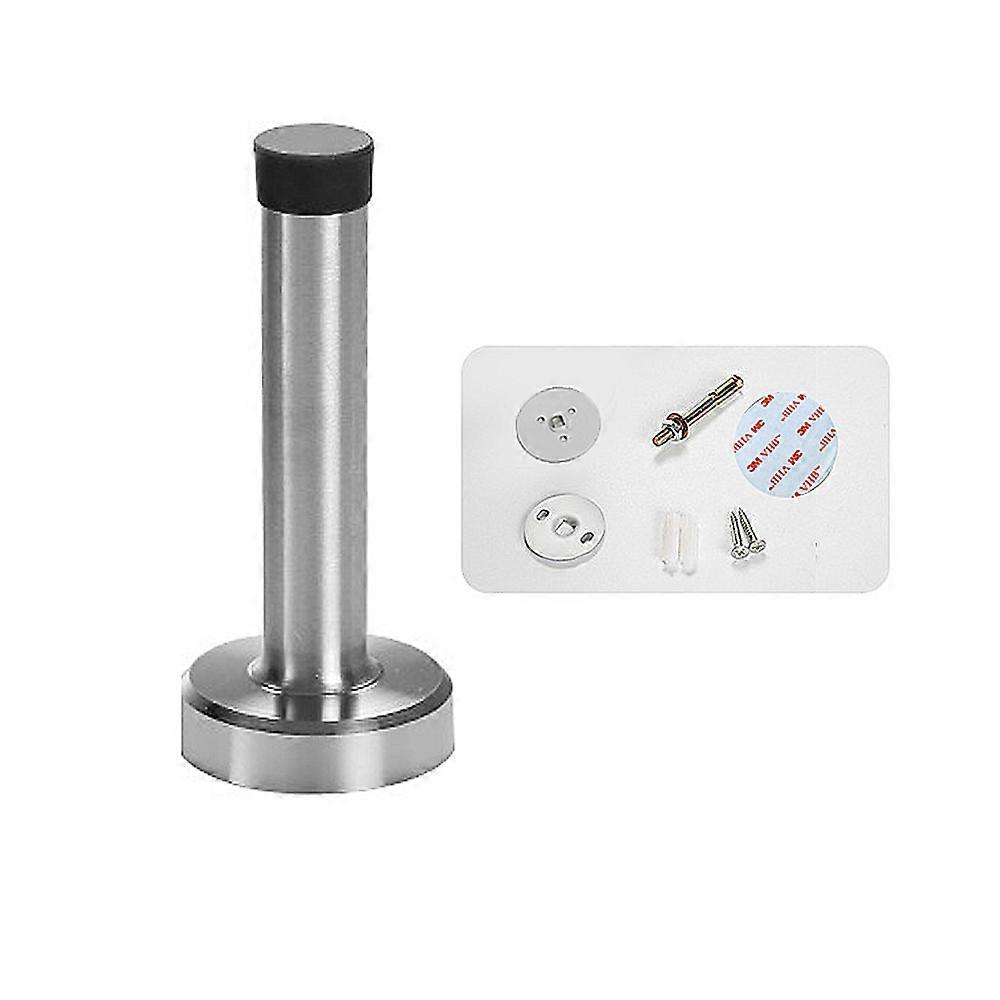 Rvs wanddeurstopper - 9,5 cm hoog