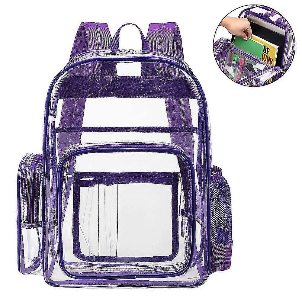 1 Pcs Clear Backpack,heavy Duty See Through Backpack