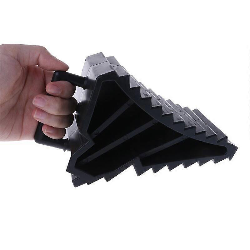 2 Stücke Tragbare Dreieck Basis Universal Parken Antirutsch Auto Rad Reifen Chock Stop Block Schwarz Für Auto SUV RV