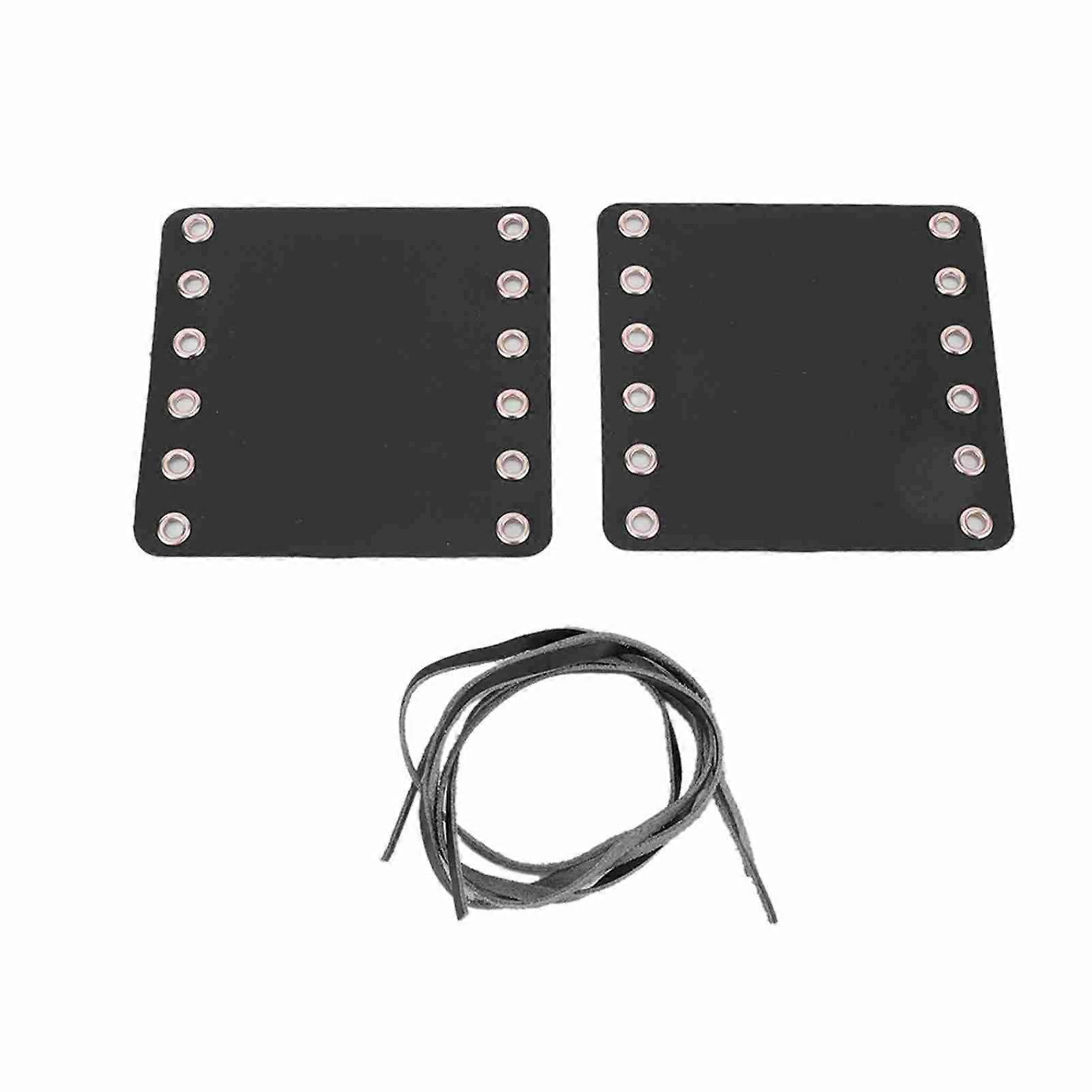 Motorcycle Leather Handlebar Hand Grip Covers Motorcycle Modification Accessories(Black)