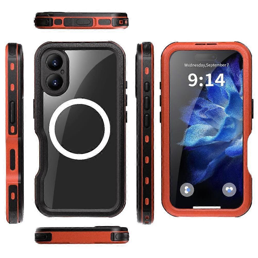 Case For IPhone16 Waterproof IP68 Waterproof Full Camera Button Suppor 12FT Military Shockproof