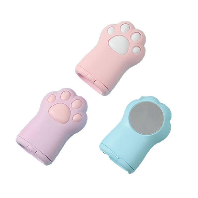 ZK-1pc Cat's Claw Double Pencil Sharpener with container (random color)