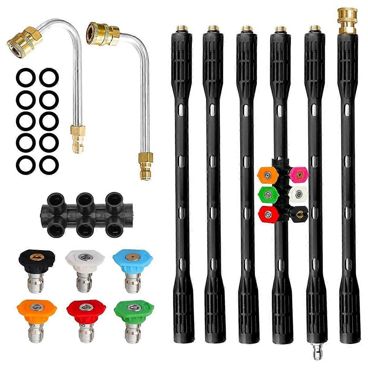 Upgraded High-Pressure Cleaning Machine Extension Rod, Exterior Wall and Eaves Cleaning Pole Electr