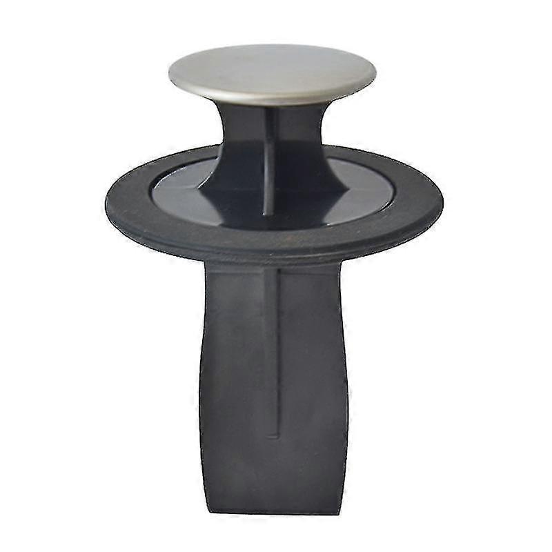 1pc 84-86mm Mulifuncional Sink Sealer Sink Strainer Water Plug Kick-out Device Kitchen Waste Disposer Accessory (black)