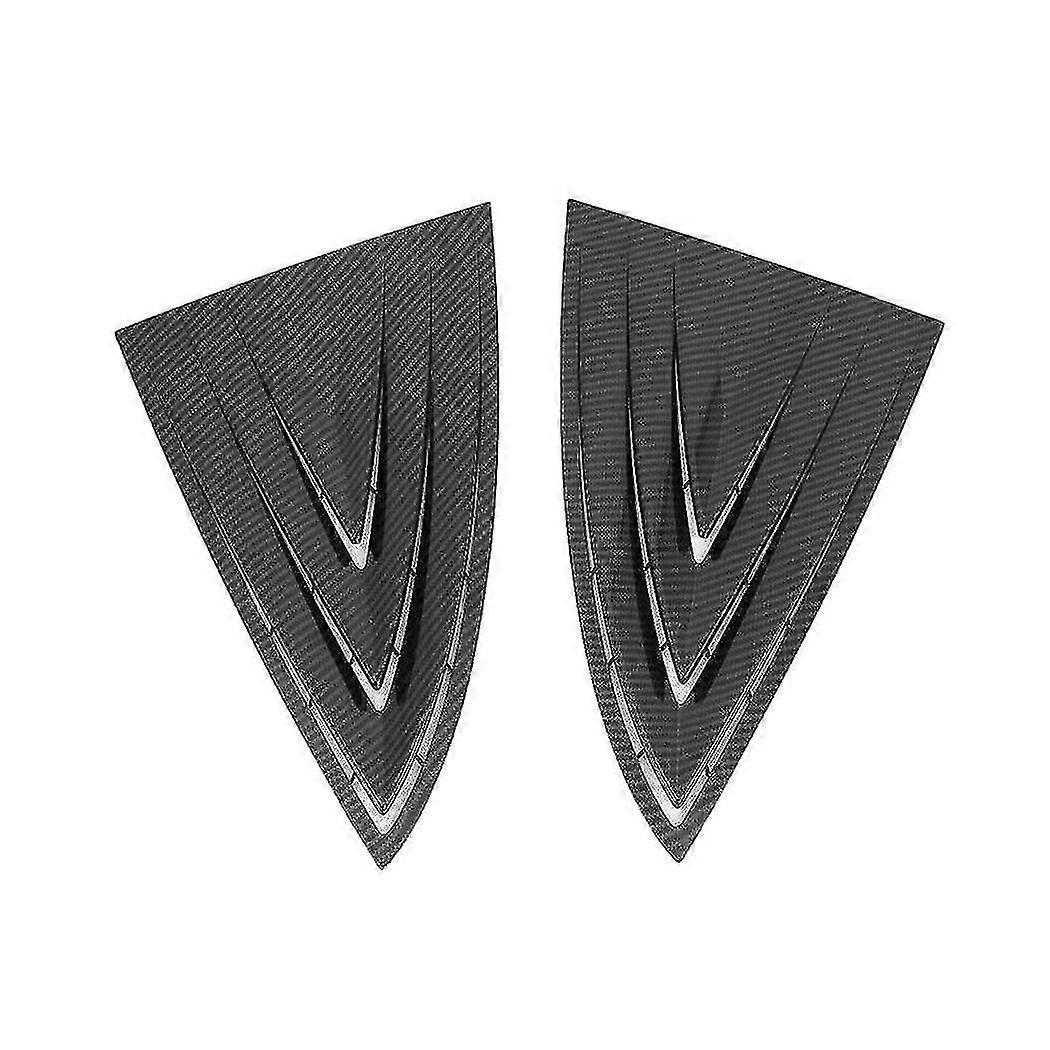 Rear Window Triangle Sticker Louver Decorative Sticker Car For Model 3