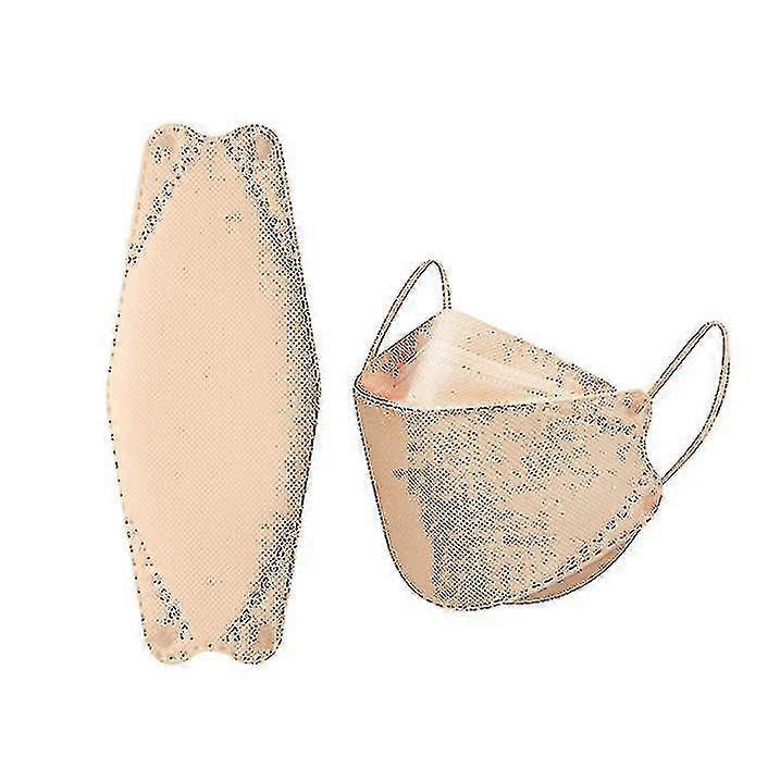 Pack Of 50black Disposable Kf95 Face Masks 4-layer Filters