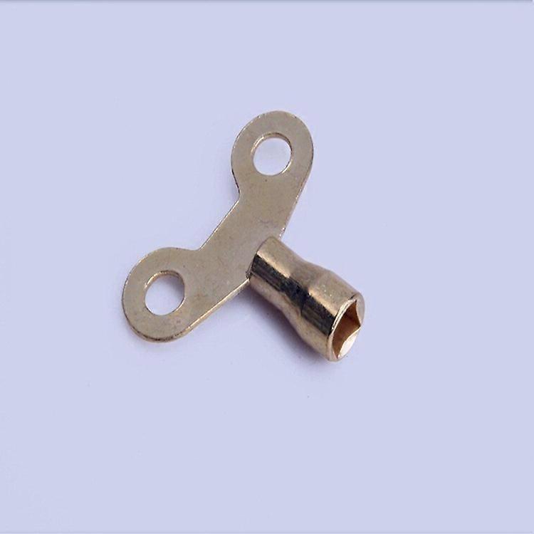 2Pcs Brass Faucet Key with Wire Keychain Cable Bathroom Sink Water Tap Knob Switch Socket Key