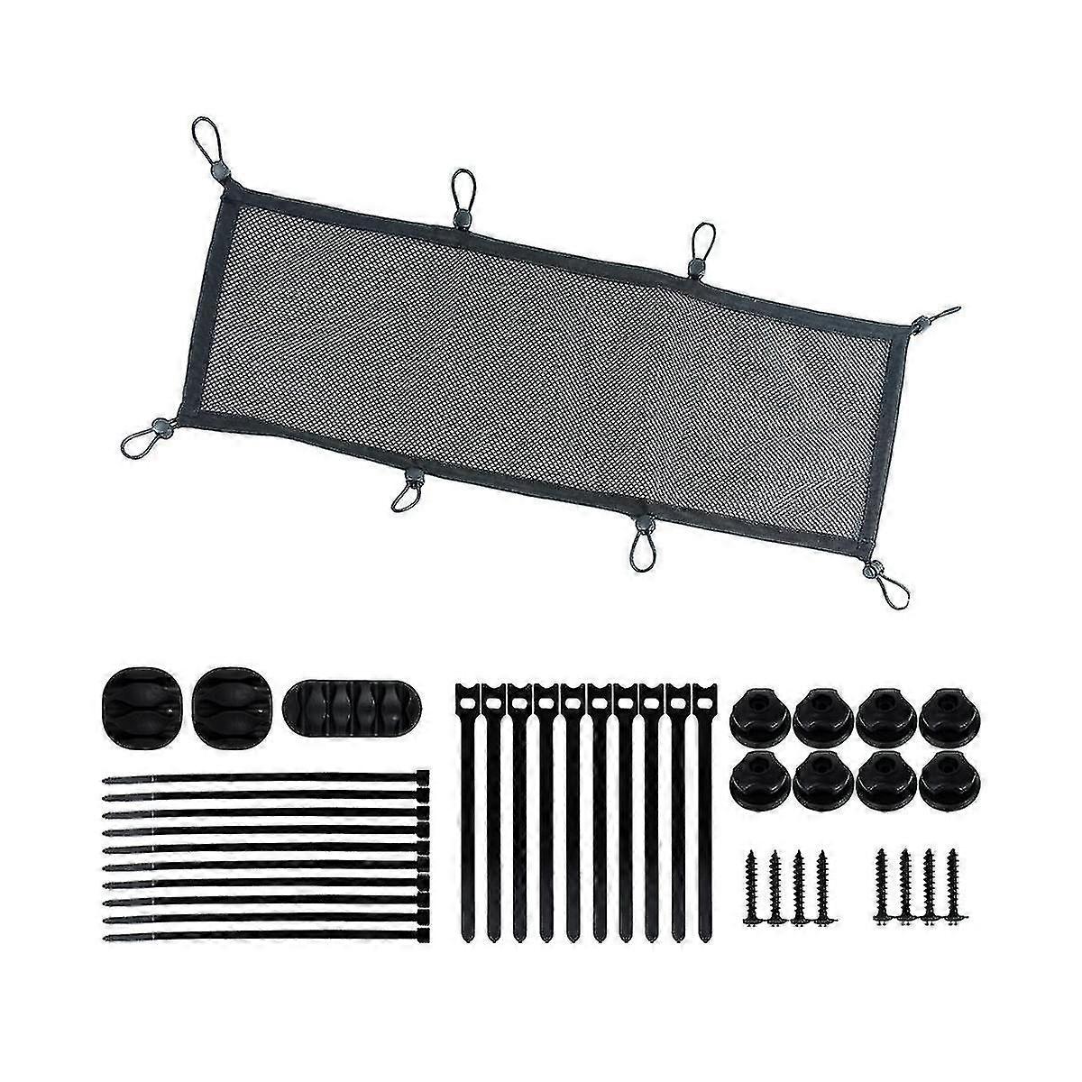 Cable Management Net Under Desk, Extra Cable Net, Flexible Privacy Mesh Cable Management Net, Under