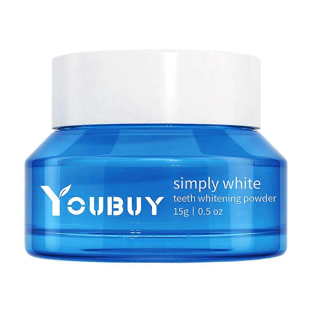 YOUBUY مسحوق تبييض الأسنان ، مسحوق تبييض الأسنان الطبيعي ، تبييض فوري