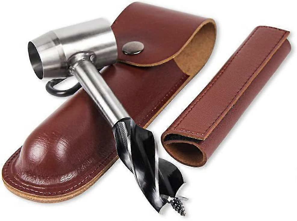 Hand Auger Wrench Survival Settlers Tool Wood Drill Peg Hole Maker Multitool