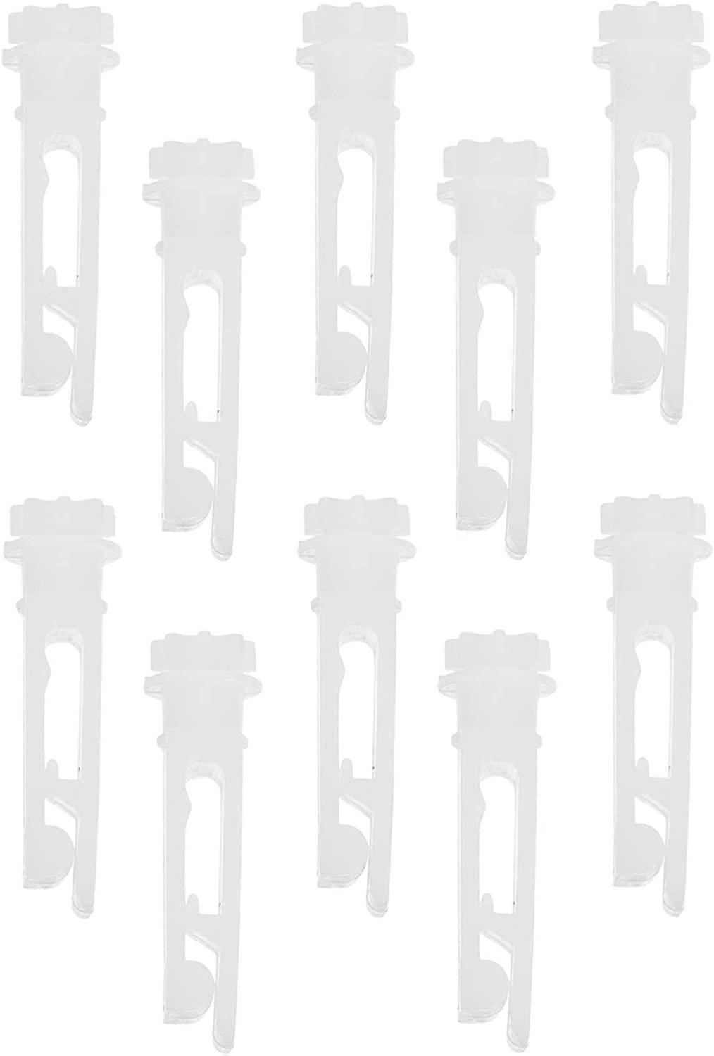 10pcs Vinyl Vertical Blind Repair Clips - White