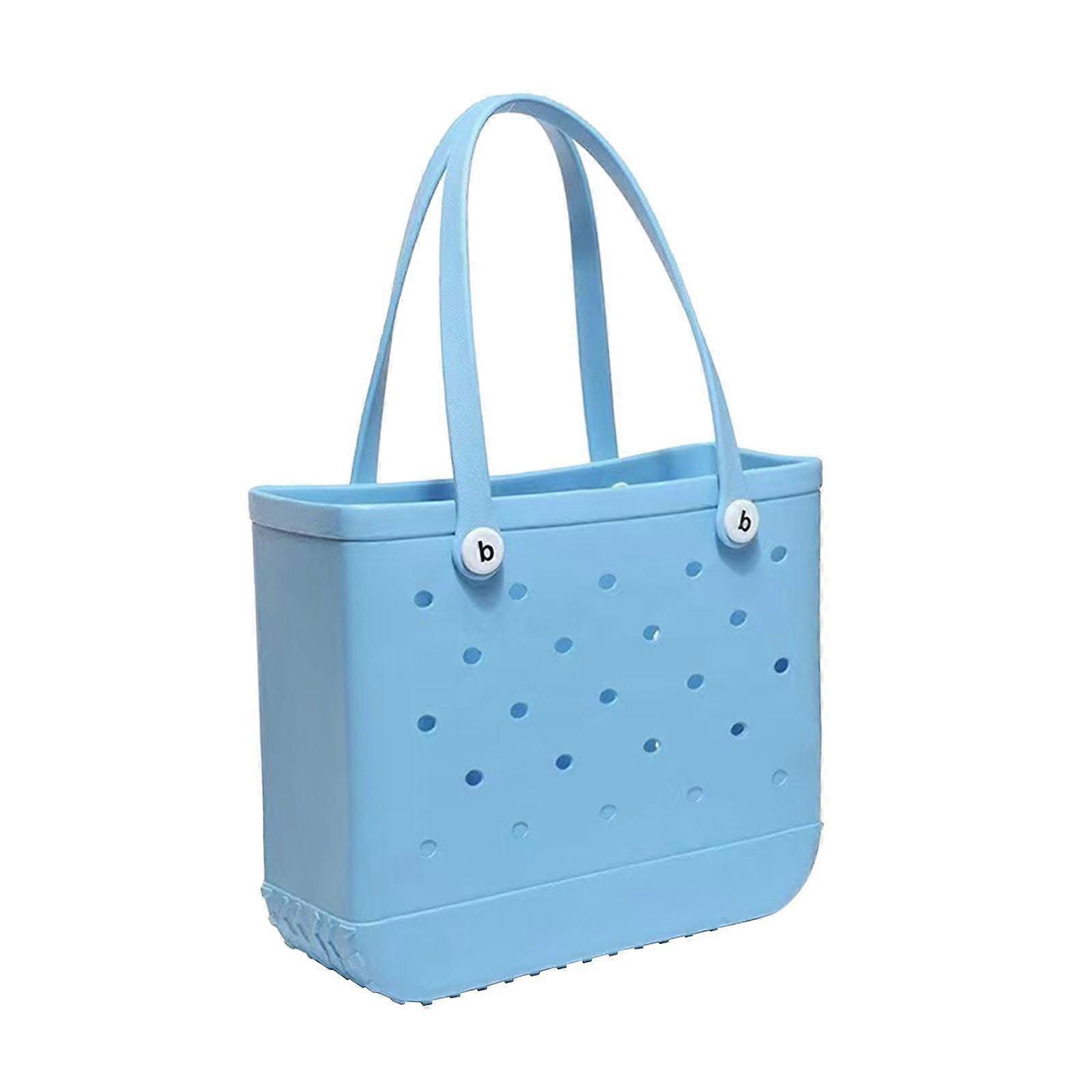 Sac de rangement lavable pour piscine, courses, extérieur, bleu