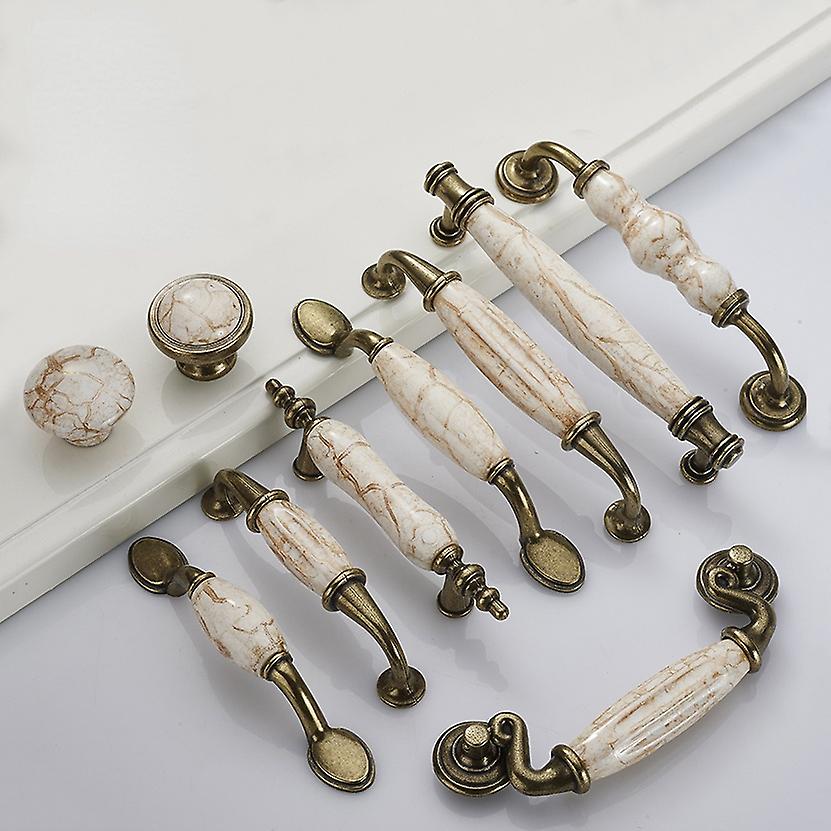 European Style Antique Door Handles - Zinc Alloy Vintage Cabinet Pulls For Wardrobes & Furniture