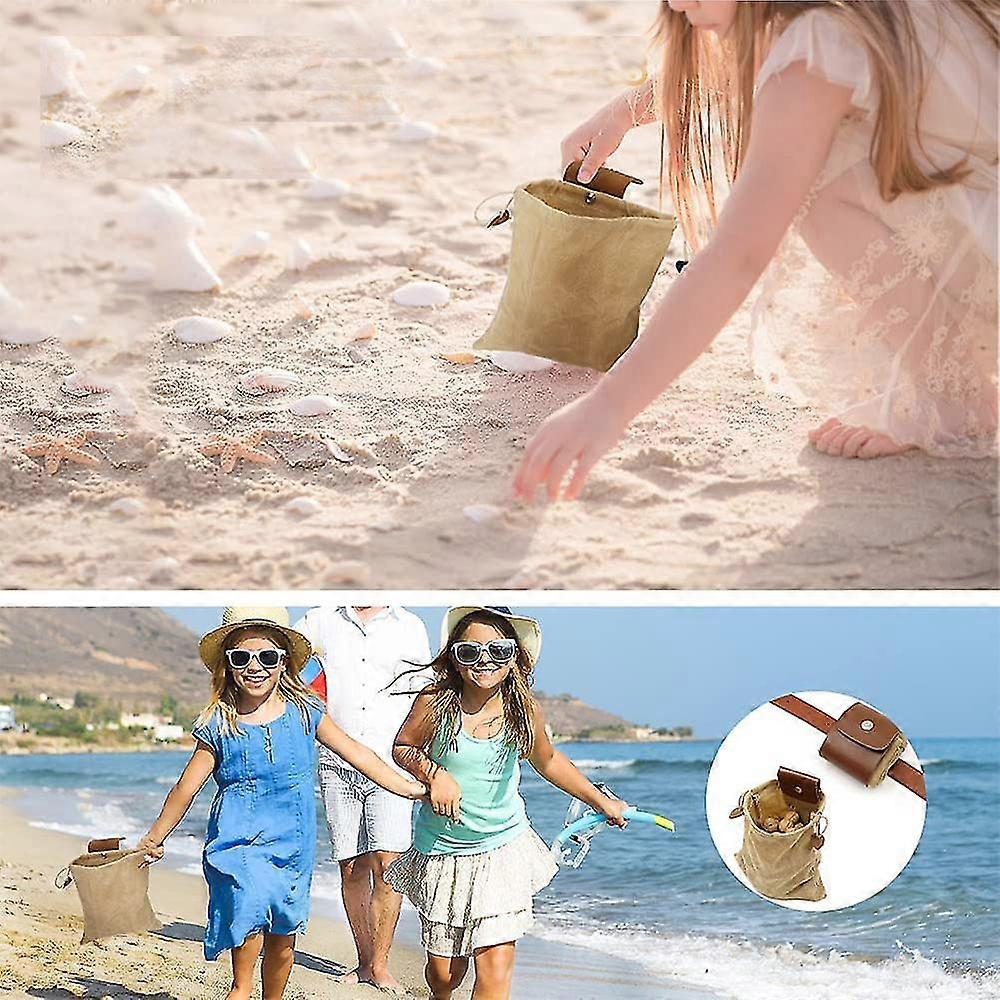 Canvas Foraging Pouch, Garden Fruit Picking Bag,mushroom Foraging Bag For Hiking, Camping, Hunting, Beach-combing Collapsible Easy To Carry About The