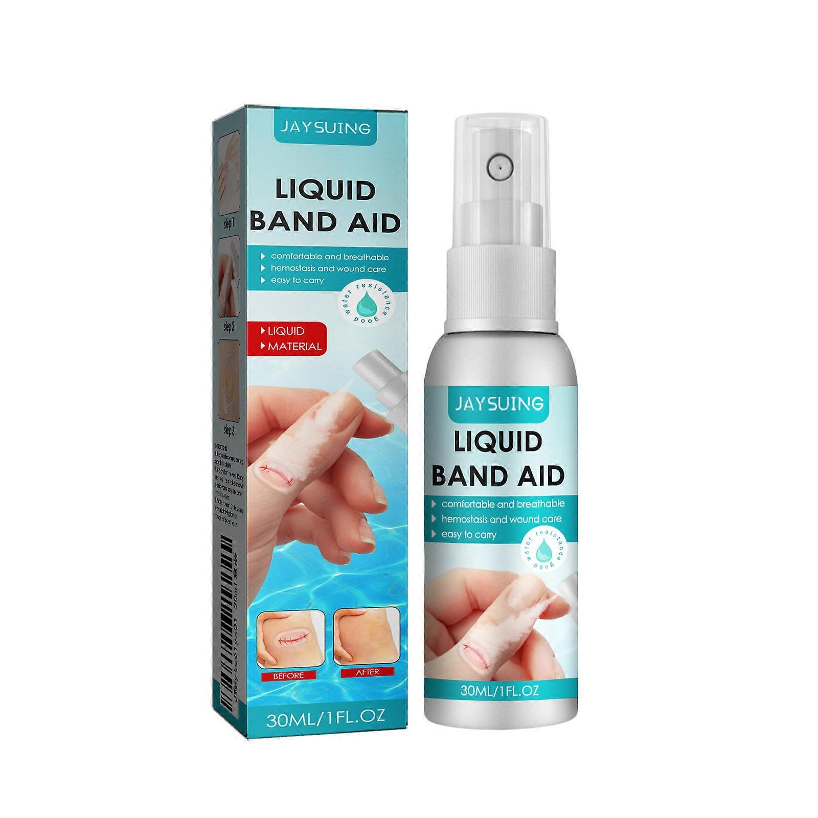 رذاذ ضمادة سائلة ، جص سائل 30 مل ، ضمادات ضمادة جلدية سائلة ، ضمادة سائلة مقاومة للماء ، لصقات رذاذ سريعة الجفاف للجروح ، مناسبة ل Min