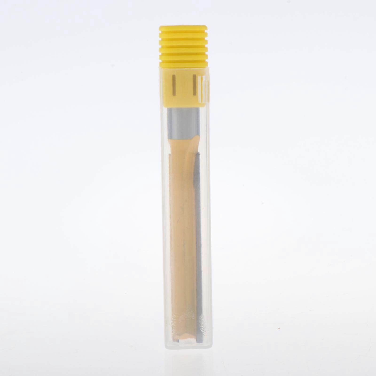 2x 1/2" Diameter X 3" Height Straight Router Bit - 1/2" Shank Woodwork Tool