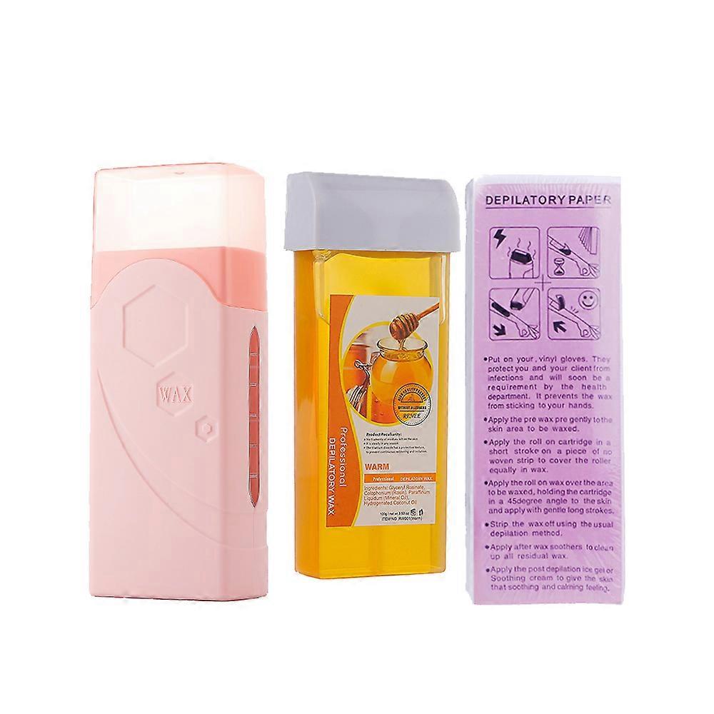 HaKeLai 40W Roll On Depilatory Wax Heater Machine Portable Wax Cartridge Hair Removal Cream Heating Device Home Epilator Waxing Warmer