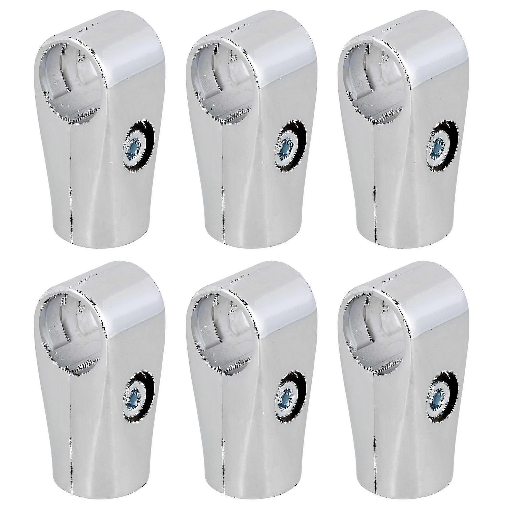 Pijp connectoren 6pcs Display Rack Clamp Fittingen 25mm binnendia tweeweg buis connectoren