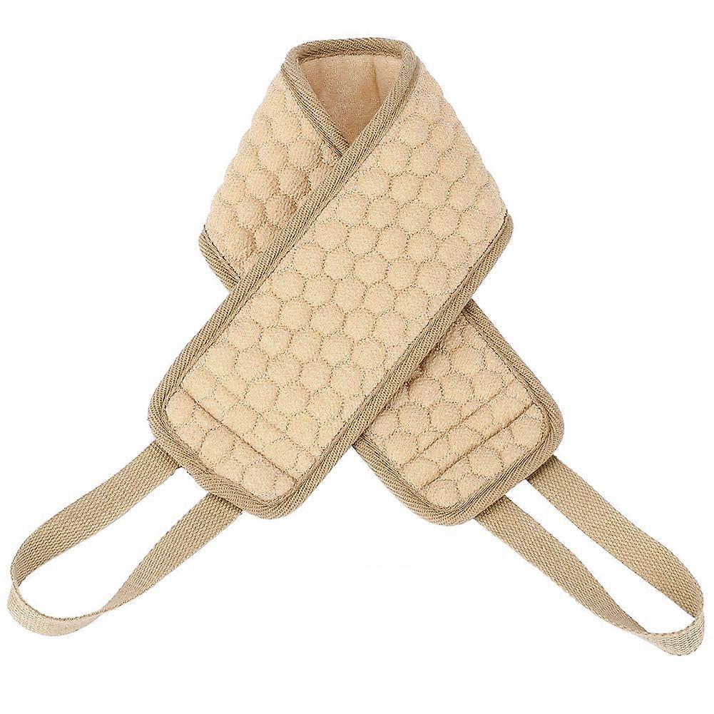 Bath Towel Pull Back Strap Double Sided Long Strip Body Skin Cleaning Exfoliating