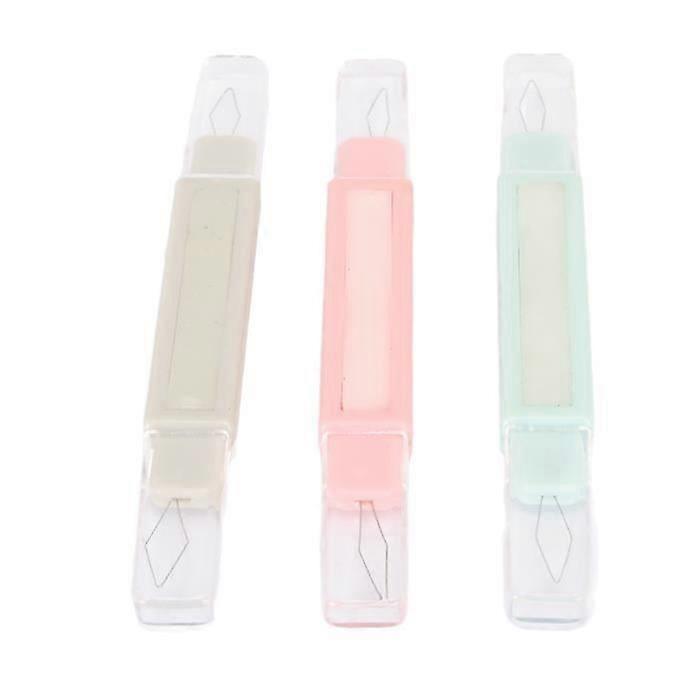 Twin Needle Threader 3pcs Double Needle Threader 3.9in Length Multifunction Portable Needle Threader for Sewing