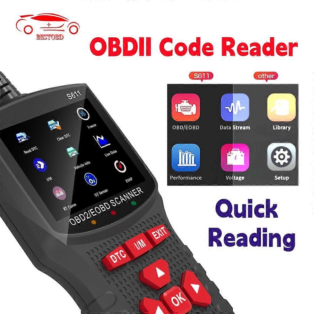 OBDII Code Reader Car Diagnostic Scan Tool Automotive ODB2 Voltage Tester OBD 2 Scanner Auto Tools PK ELM327 V1 5 V520 Mechanic