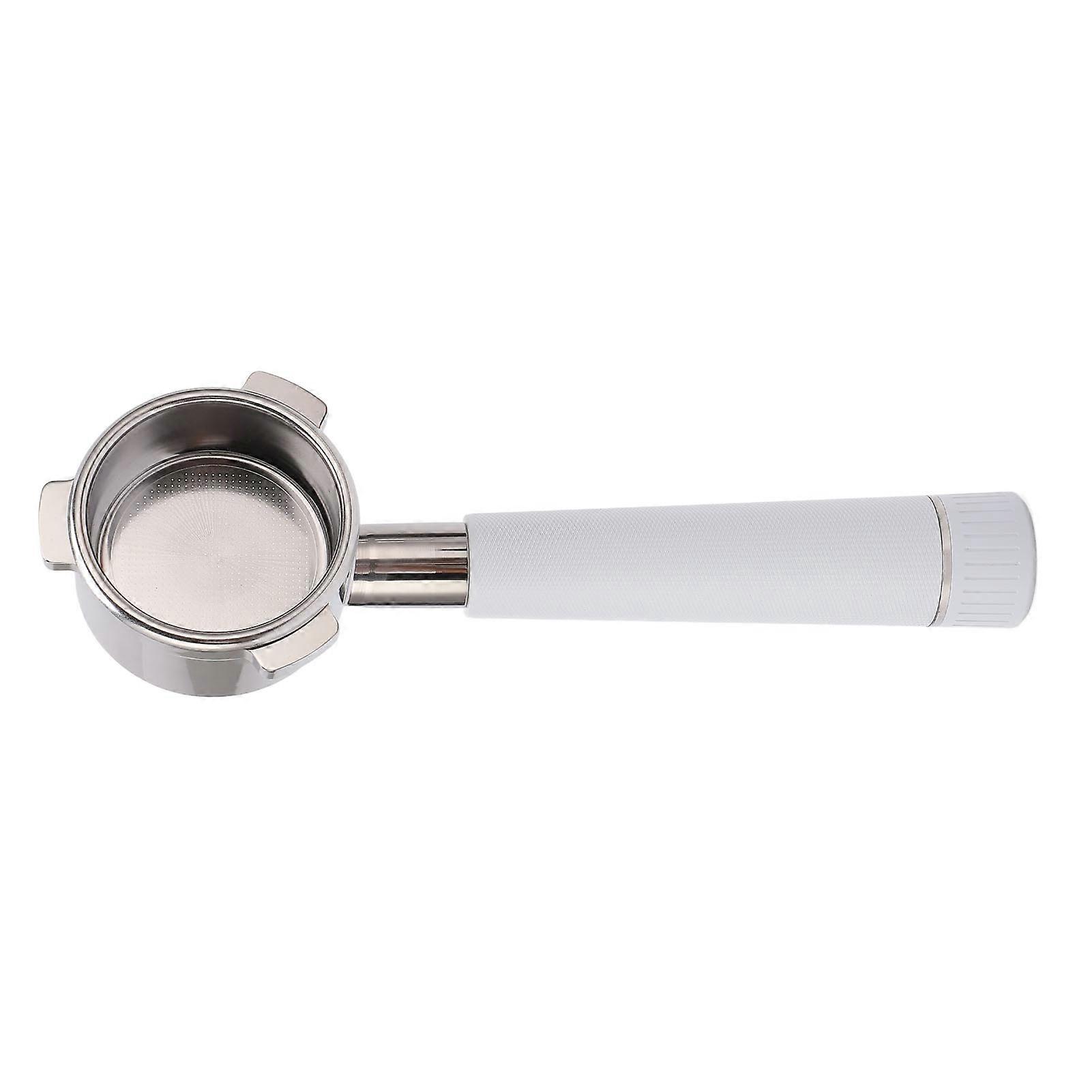 Portafiltro Caffè In Acciaio Inox Senza Fondo 54mm 3 Orecchie Accessori Per Macchina Da Caffè Per Breville Serie 8 Bianco (YMCAT)